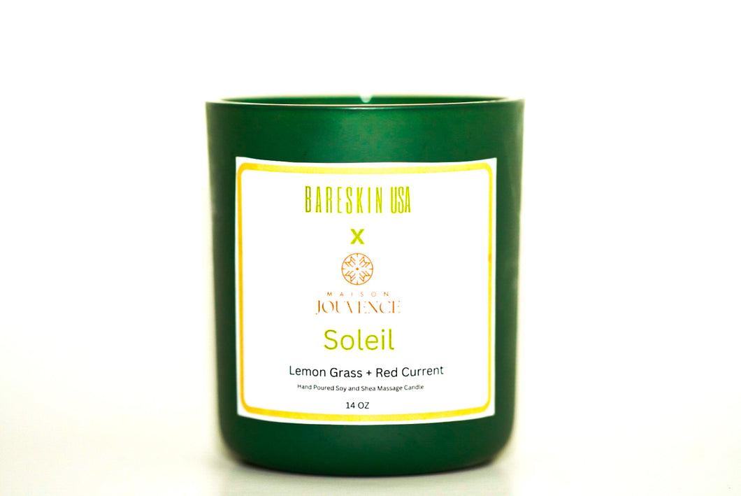Soleil Lemon Grass + Red Current Massage Candle